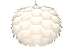Aneta Lighting CARPATICA taklampe 60 cm, hvit
