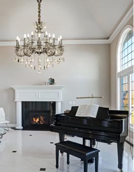 Aneta Lighting ALLINGTON takkrone 15-arm, antiksilver,  15x40W E14 (7392986781640)