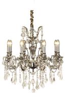 Aneta Lighting ALLINGTON takkrone 8-arm, antiksilver, 8-arm, 8 x 40W E14