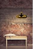 Aneta Lighting LOUNGE taklampe, mørk gull, E27 (7392986777117)