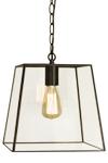 Aneta Lighting DIPLOMAT taklampe, svart/ klar,  E27 (7392986775915)