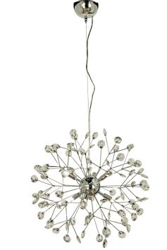 Aneta Lighting VIVA taklampe, krom, med krystall (7392986775427)