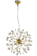 Aneta Lighting VIVA taklampe, messing, med krystall