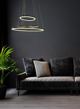 Aneta Lighting CIRCLES taklampe, svart, LED (7392986774574)