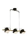 Aneta Lighting ESPRESSO taklampe 6-lys, svart/tre (7392986775229)