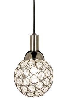 Aneta Lighting JULIETTA pendel bad, krom/ klar,  IP44, 33W G9 (7392986775359)