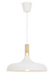 Aneta Lighting SENSE taklampe, hvit/tre, E27 (7392986772174)