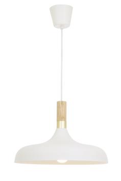 Aneta Lighting SENSE taklampe, hvit/tre, E27 (7392986772174)