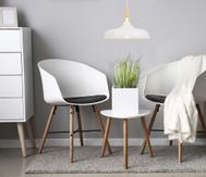 Aneta Lighting SENSE taklampe, hvit/tre, E27 (7392986772174)