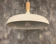 Aneta Lighting SENSE taklampe, hvit/tre, E27 (7392986772174)