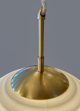 Aneta Lighting SIRIUS taklampe, Ø40, messing, opalglass (7392986773164)