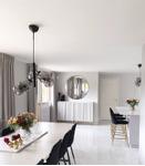 Aneta Lighting ATOM taklampe 5-lys, svart/røk (7392986771672)