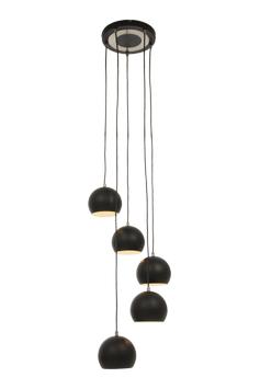Aneta Lighting JET SET taklampe, svart, 5xE14 (7392986770361)