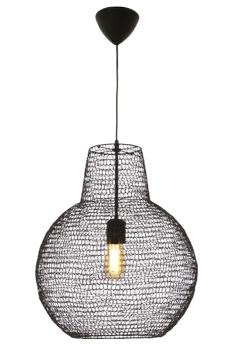 Aneta Lighting TRASSEL taklampe rund, svart, E27 (7392986771016)