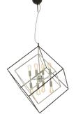 Aneta Lighting CUBES taklampe stor, svart/ krom,  8 x E14 (7392986771627)