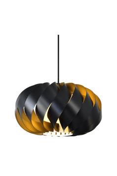 Aneta Lighting IMPERIAL taklampe 35 cm, svart/gull, E27