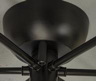 Aneta Lighting COSMOS plafond krokopph.,  svart/ sotet,  9xG9 (7041661267701)