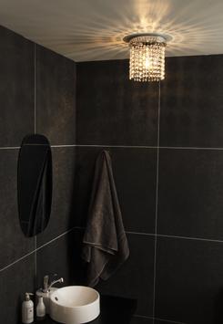 Aneta Lighting CLAUDIA plafond bad, krom/ klar,  E14, IP23 (7041661269415)