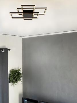 Aneta Lighting NEW YORK plafond, svart, 45W LED (7041661268791)