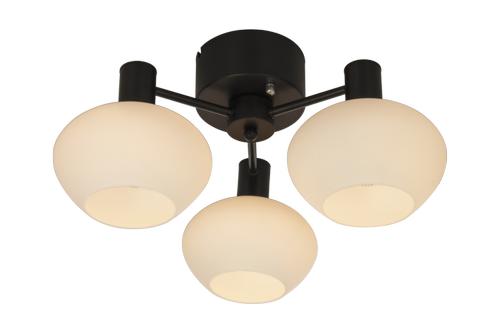 Aneta Lighting BELL plafond 3-lys, svart/ hvit,  3xE14 (7041661270930)