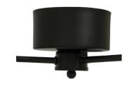 Aneta Lighting BELL plafond 3-lys, svart/ hvit,  3xE14 (7041661270930)