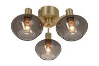 Aneta Lighting BELL plafond 3-lys, matt messing/ sotet,  3xE14 (7041661270947)