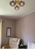 Aneta Lighting BELL plafond 3-lys, matt messing/ sotet,  3xE14 (7041661270947)