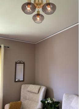 Aneta Lighting BELL plafond 3-lys, matt messing/ sotet,  3xE14 (7041661270947)