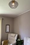 Aneta Lighting BELL plafond stor, matt messing/ sotet,  E27 (7041661270893)