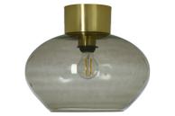 Aneta Lighting BELL plafond stor, matt messing/ sotet,  E27 (7041661270893)