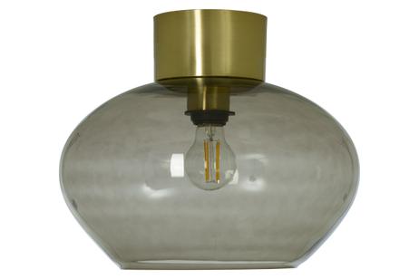 Aneta Lighting BELL plafond stor, matt messing/ sotet,  E27 (7041661270893)