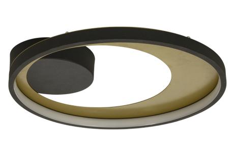 Aneta Lighting CARAT plafond, svart/ gull,  LED (7041661271227)