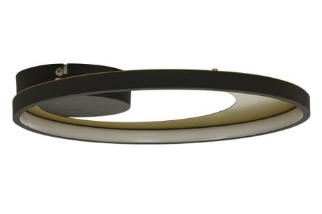 Aneta Lighting CARAT plafond, svart/ gull,  LED (7041661271227)