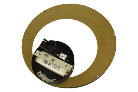 Aneta Lighting CARAT plafond, svart/ gull,  LED (7041661271227)