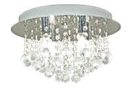 Aneta Lighting TERESA plafond bad, krom/ klar,  IP44, 4x33W G9 (7392986783583)