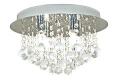 Aneta Lighting TERESA plafond bad, krom/klar, IP44, 4x33W G9