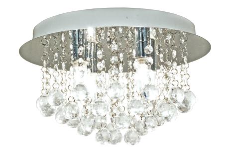 Aneta Lighting TERESA plafond bad, krom/klar, IP44, 4x33W G9