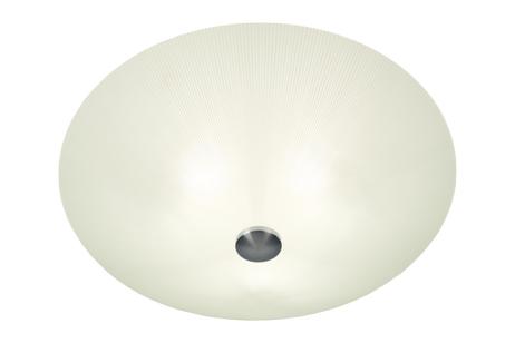 Aneta Lighting STRÅLA plafond 50 cm, hvit/ stål,  3x60W E27 Ø500 h190 (7392986910705)