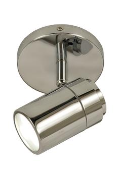 Aneta Lighting LIVORNO spot bad singel, krom, IP44, for tak/vegg (7392986778862)