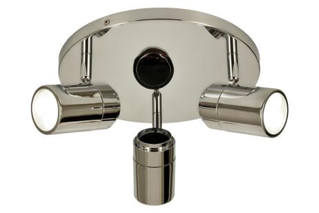 Aneta Lighting LIVORNO 3-SPOT plate bad, krom, IP44