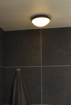 Aneta Lighting SIRACUSA plafond bad, svart, AC LED (7392986770767)