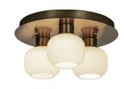 Aneta Lighting MESSINA plafond bad, matt messing, 3 x G9, IP44 (7041661269347)