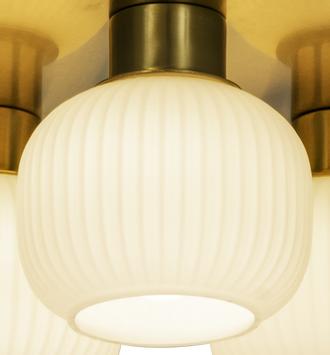 Aneta Lighting MESSINA plafond bad, matt messing, 3 x G9, IP44 (7041661269347)