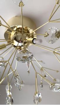 Aneta Lighting VIVA plafond, messing, 3 x G9 (7392986771573)