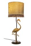 Aneta Lighting FLAMINGO bordlampe,  svartgull/ gull,  E27, skjerm inkludert (7041661268500)