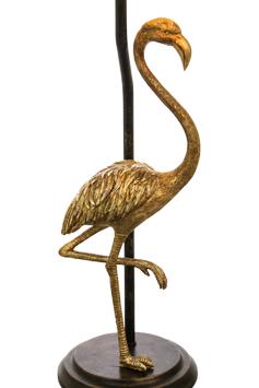 Aneta Lighting FLAMINGO bordlampe,  svartgull/ gull,  E27, skjerm inkludert (7041661268500)