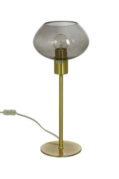 Aneta Lighting BELL bordlampe høy, matt messing/ sotet,  E14 (7041661270855)