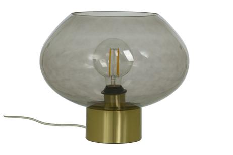 Aneta Lighting BELL bordlampe stor, matt messing/ sotet,  E27 (7041661271029)