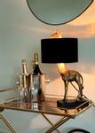 Aneta Lighting AFFE bordlampe,  gull/ svart,  Inkl. svart tekstilskjerm med gull innside (7041661271593)