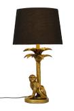 Aneta Lighting MARKATTA bordlampe,  gull/ svart,  inkl. svart textilskjerm (7041661271609)